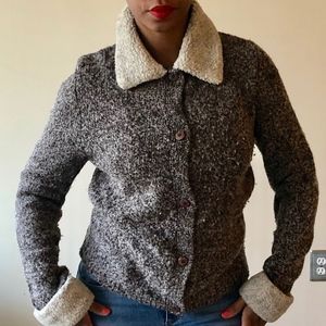 NELL FLOWERS WOOL JACKET TOP